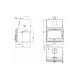 CV inbouwhaard gietijzeren Prity C W28, 33.2kw | Gietijzeren haarden | Haarden |