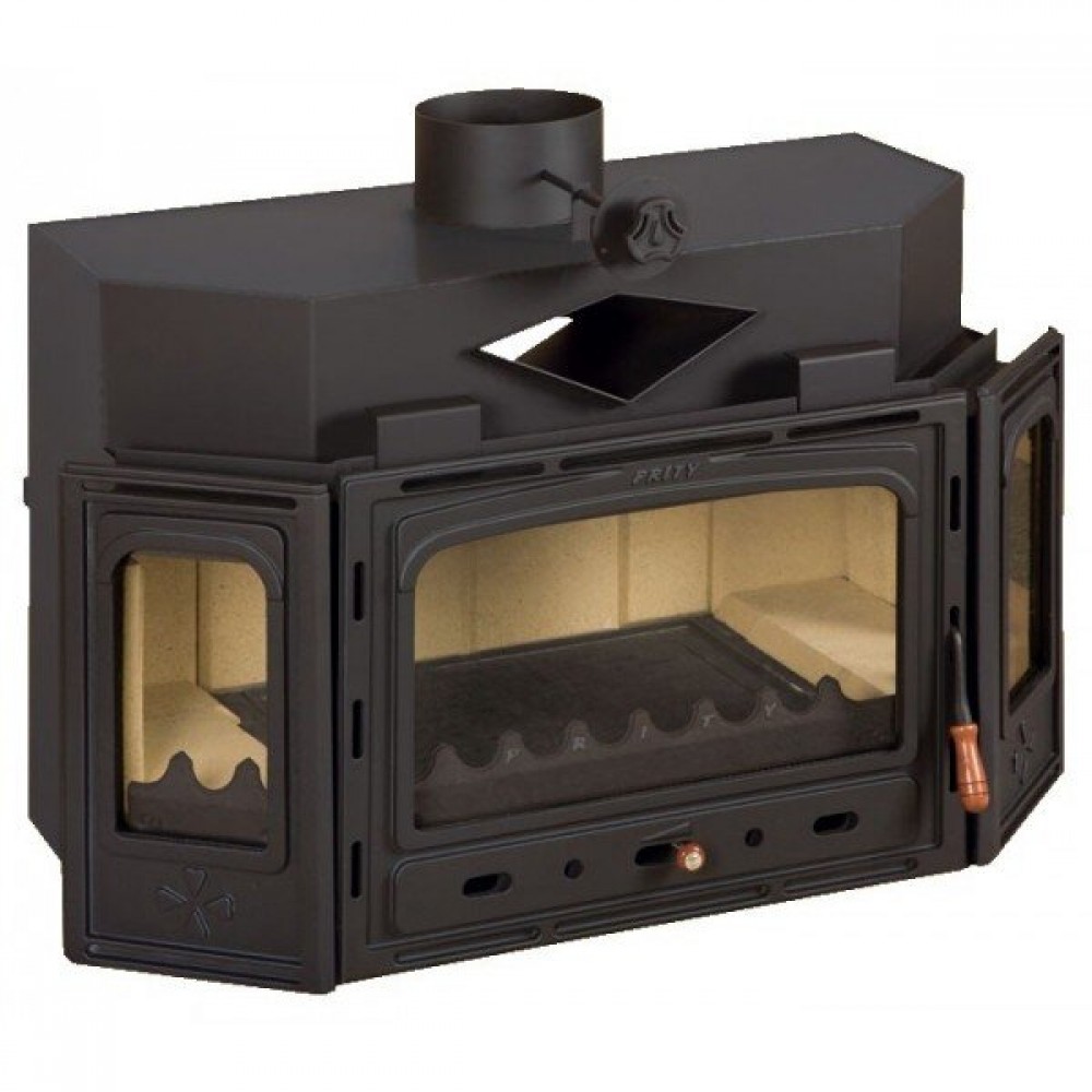 Inbouw gietijzeren haard Prity TC, 16kW | Air haarden | Haarden |
