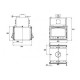 CV inbouwhaard gietijzeren Prity 2C W28, 33.2kw | Gietijzeren haarden | Haarden |