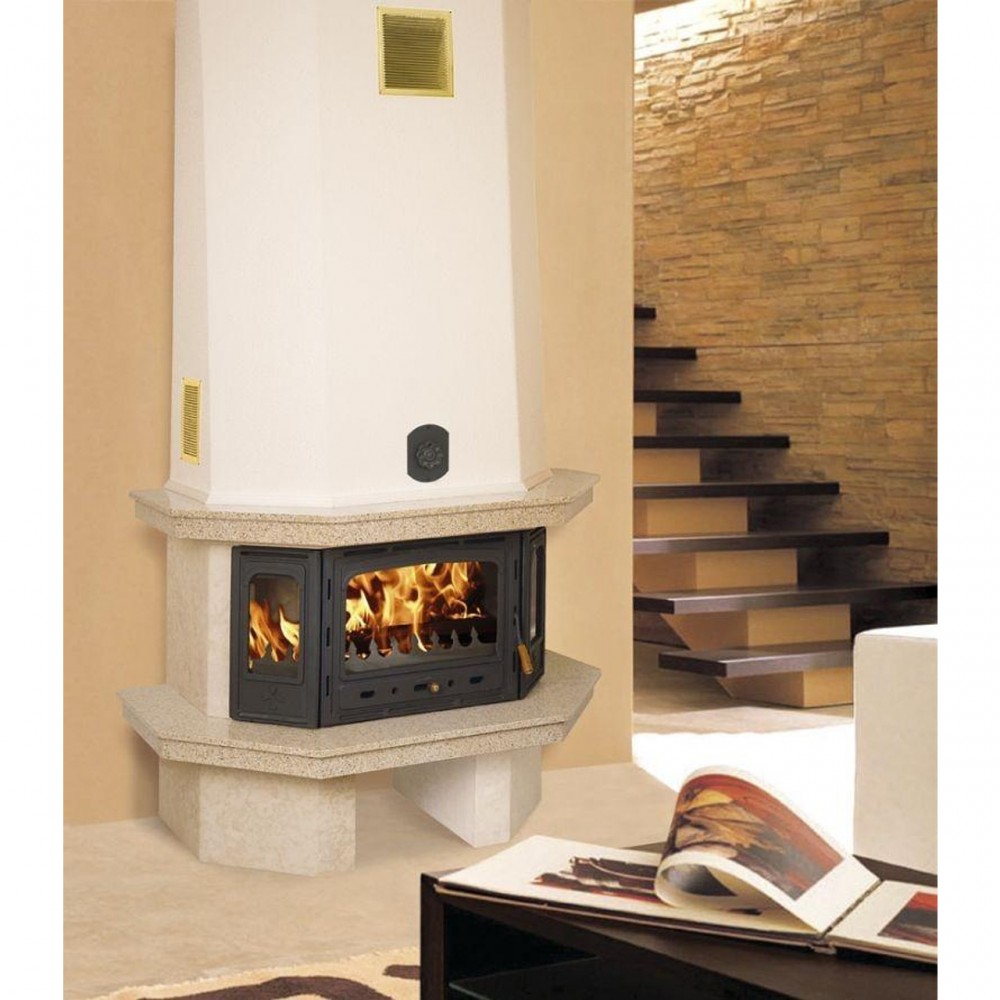 CV inbouwhaard gietijzeren Prity TC W28, 33.3kw | CV inbouwhaarden | Haarden |