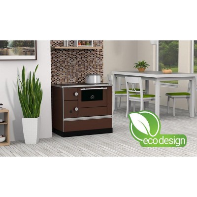 Hout fornuis Alfa Plam Alfa 90 H Favorit Bruin, 6.4kW - Hout fornuis