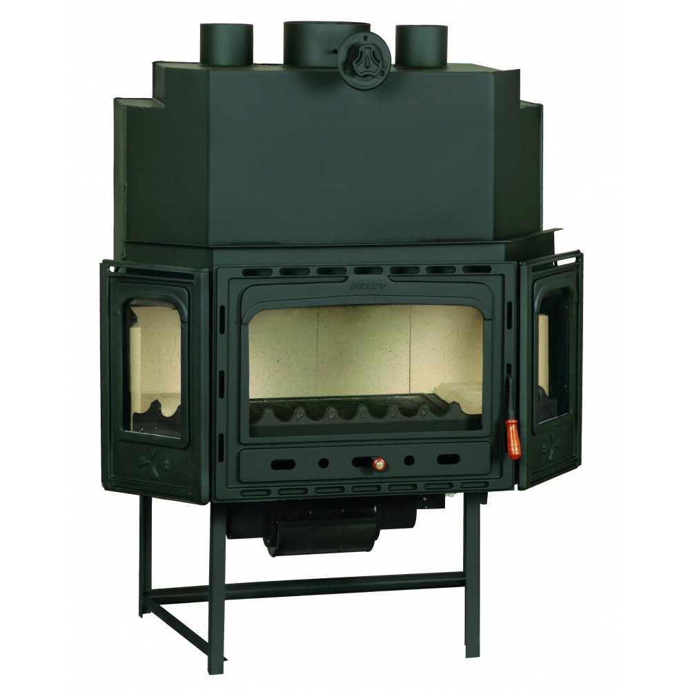 Inbouw gietijzeren haard Prity TC2F, 18.5kW | Gietijzeren haarden | Haarden |