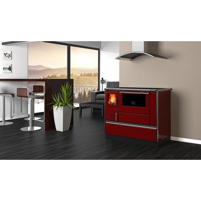 Hout fornuis Alfa Plam Dominant 90H Red, 6.5kW - Productenvergelijking