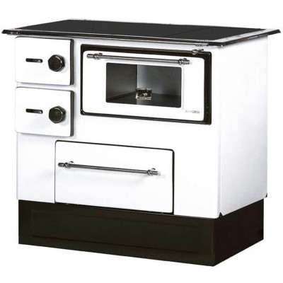 Hout fornuis Alfa Plam Regular 46 Wit rechts, 5kW - Productenvergelijking