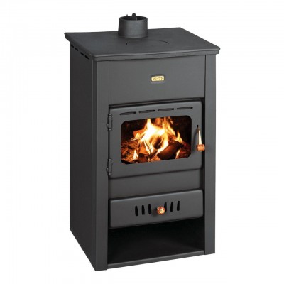 CV houtkachel Prity K2 CP W10 met gietijzeren blad, 13.3kW - Houtkachels