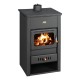 CV houtkachel Prity K2 CP W10 met gietijzeren blad, 13.3kW | CV houtkachels | Houtkachels |