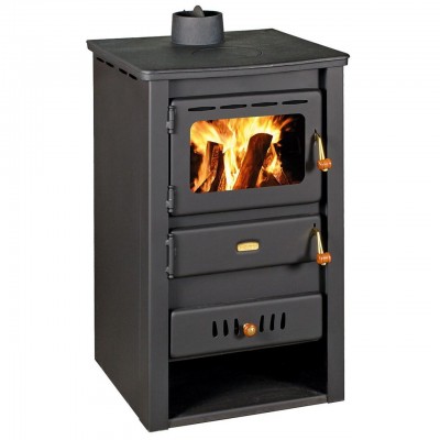 CV houtkachel Prity K22 CP W10 met gietijzeren blad, 13,3kW - Houtkachels