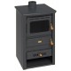 CV houtkachel Prity K22 CP W10 met gietijzeren blad, 13,3kW | CV houtkachels | Houtkachels |