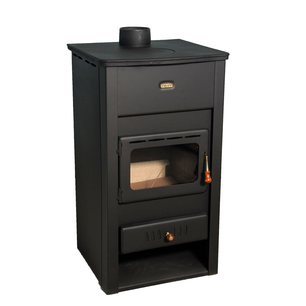 Houtkachel Prity K2 CP met gietijzeren blad, 10.4kW | Air houtkachels | Houtkachels |