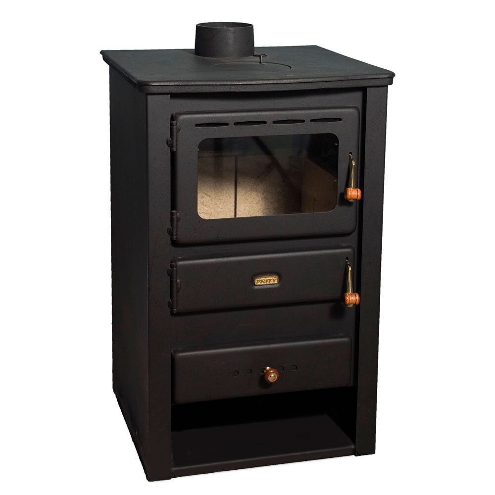 Houtkachel met gietijzeren blad Prity K22 CP 10.4kW | Gietijzeren houtkachels | Houtkachels |