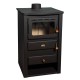 Houtkachel met gietijzeren blad Prity K22 CP 10.4kW | Gietijzeren houtkachels | Houtkachels |