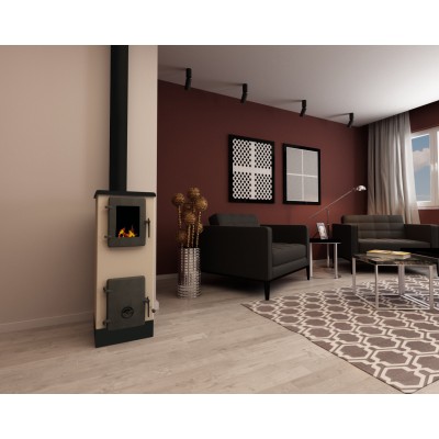 Houtkachel Alfa Plam Vulkan S Ivoor, 4kW - Productenvergelijking