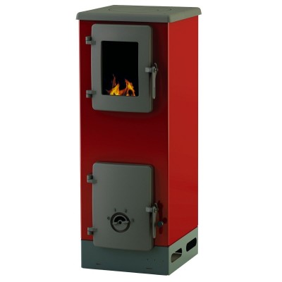 Houtkachel Alfa Plam Vulkan S Rood, 4kW  - Productenvergelijking