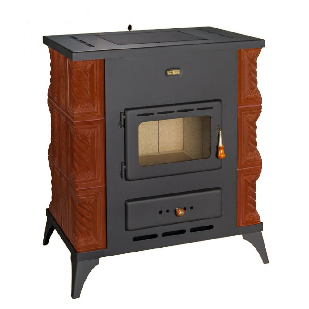 Houtkachel Prity K2 RK Bruin, 10kW | Air houtkachels | Houtkachels |