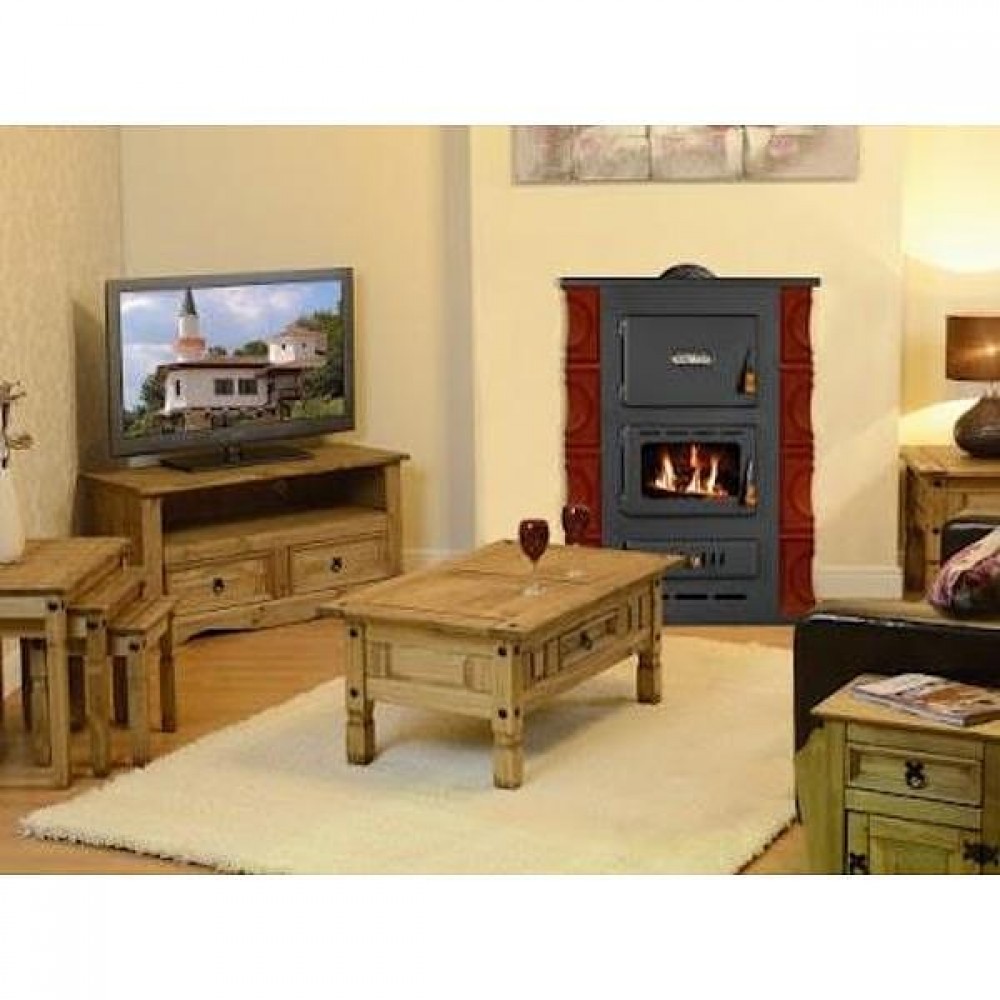 Houtkachel Prity K2 RK Hazelnoot, 10kW | Air houtkachels | Houtkachels |