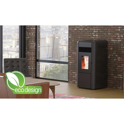 Pelletkachel CV Alfa Plam Dino Zwart, 17kW - Productenvergelijking