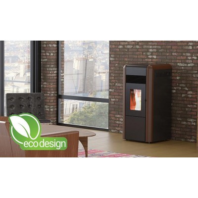 Pelletkachel CV Alfa Plam Dino Bruin, 17kW - Productenvergelijking
