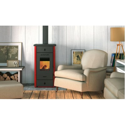 Houtkachel Alfa Plam Elita 3 Rood, 7kW - Houtkachels