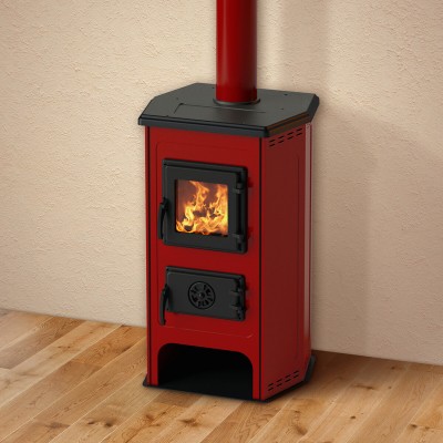 Houtkachel MBS Hit Rood, 11kW - MBS