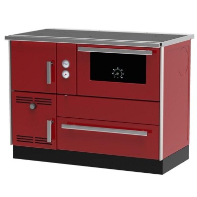 CV Hout fornuis Alfa Plam Alfa Term 35 Rood-Rechts, 32kW - Productenvergelijking