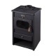 Houtkachel Metalik met massief gietijzeren blad, 9.6 kW | Air houtkachels | Houtkachels |