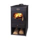 Houtkachel Metalik Hit Cast iron met gietijzeren bovenblad, 8.6 kW | Air houtkachels | Houtkachels |
