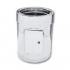 Dubbelwandig inspectie-element, RVS AISI 304, Recht, Geïsoleerd, Ф180-230