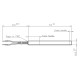 Gloeibougie pelletkachel La Nordica, Bestove, Pasian en anderen, totale lengte 155mm, 280W | Gloeibougie voor pelletkachel | Pelletkachel onderdelen |