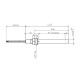 Gloeibougie pelletkachel Ecoteck, Ravelli en anderen, totale lengte 114mm, 250W | Gloeibougie voor pelletkachel | Pelletkachel onderdelen |