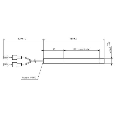 Gloeibougie pelletkachel La Nordica en anderen, totale lengte 185mm, 400W - Productenvergelijking