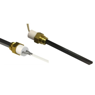Gloeibougie pelletkachel met zwart kwartskristal Karmek One, La Nordica en anderen, totale lengte 126mm, 300W - Productenvergelijking