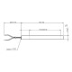 Gloeibougie pelletkachel Arce, Cadel, Eurofiamma, Eurosteack en anderen, totale lengte 101mm, 300W | Gloeibougie voor pelletkachel | Pelletkachel onderdelen |
