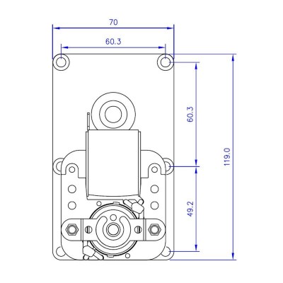 Vijzelmotor pelletkachel Mellor FB1167, 3RPM voor Clam, Ecoteck, Moretti Design, Ravelli en anderen - Vijzelmotor voor pelletkachel