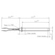 Gloeibougie pelletkachel Palazzetti, Cadel, Thermorossi, Olimpia Splendid, totale lengte 170mm, 350W | Gloeibougie voor pelletkachel | Pelletkachel onderdelen |