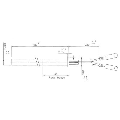 Gloeibougie pelletkachel Edilkamin, Thermorossi en anderen, totale lengte 182mm, 350W - Productenvergelijking