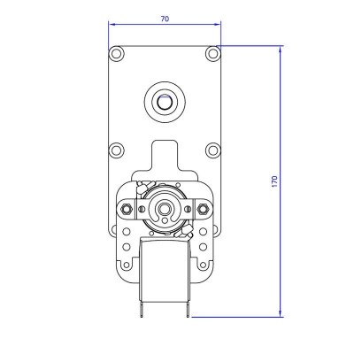 Vijzelmotor pelletkachel Mellor FB1285, 3RPM voor Clam en anderen - Vijzelmotor voor pelletkachel