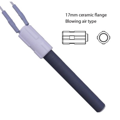 Keramische gloeibougie pelletkachel BURNiT, Palazzetti en anderen, totale lengte 113mm, 260W