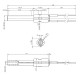 Keramische gloeibougie pelletkachel BURNiT, Palazzetti en anderen, totale lengte 113mm, 260W | Gloeibougie voor pelletkachel | Pelletkachel onderdelen |