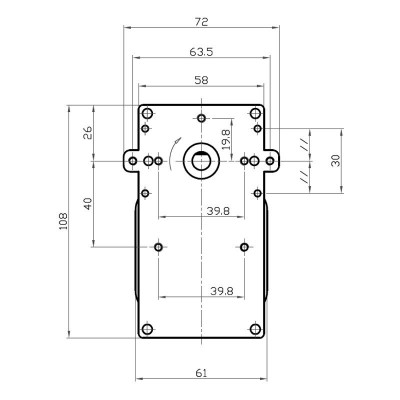 Vijzelmotor pelletkachel Kenta K9117156 voor Cadel, Deville, Eurofiamma, Italflame, Karmek One, 5 RPM - Vijzelmotor voor pelletkachel