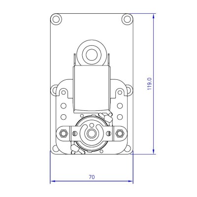 Vijzelmotor pelletkachel Mellor FB1183 voor Prity, Adler, Anselmo Cola, Arce, Caminetti Montegrappa, Edilkamin, Italiana Camini, Ecoforest en anderen, 2 RPM - Vijzelmotor voor pelletkachel