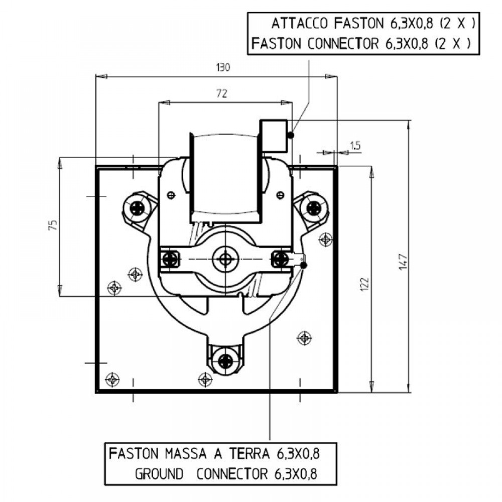 Tangentiële ventilator voor pelletkachels Sideros, met Ø80 mm, debiet 305 m³/h | Ventilatoren en blazers voor pelletkachel | Pelletkachel onderdelen |