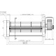 Tangentiële ventilator voor pelletkachels Sideros, met Ø80 mm, debiet 305 m³/h | Ventilatoren en blazers voor pelletkachel | Pelletkachel onderdelen |