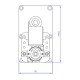 Vijzelmotor pelletkachel Mellor FB1218 voor Alfa Plam, Arce, Clementi, Enviro, Vescovi, Pasqualicchio, 3RPM | Vijzelmotor voor pelletkachel | Pelletkachel onderdelen |