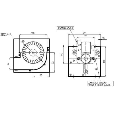 Tangentiële ventilator Eva Calor, Sideros, met Ø80 mm, debiet 250 m³/h - Productenvergelijking
