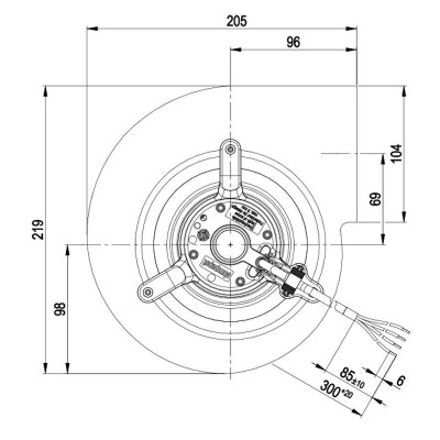 Centrifugaalventilator EBM voor pelletkachels Edilkamin, Karmek One, debiet 800 m³/h - Productenvergelijking