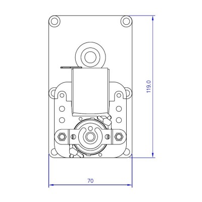 Vijzelmotor pelletkachel Mellor FB1255, 4RPM voor onder anderen pelletkachel Eco Spar - Vijzelmotor voor pelletkachel