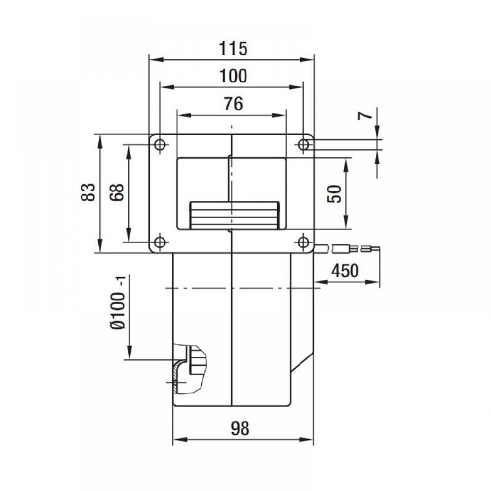 Centrifugaalventilator EBM voor pelletkachels Clam, debiet 265 m³/h | Ventilatoren en blazers | Pelletkachel onderdelen |