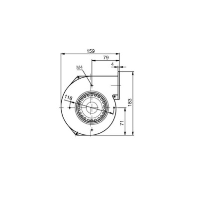 Centrifugaalventilator EBM voor pelletkachels Edilkamin, Ecoteck, Ravelli, debiet 155 m³/h - Productenvergelijking