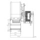 Centrifugaalventilator EBM voor pelletkachels Ecoteck, Edilkamin, Ravelli e.a., debiet 140 m³/h | Ventilatoren en blazers | Pelletkachel onderdelen |