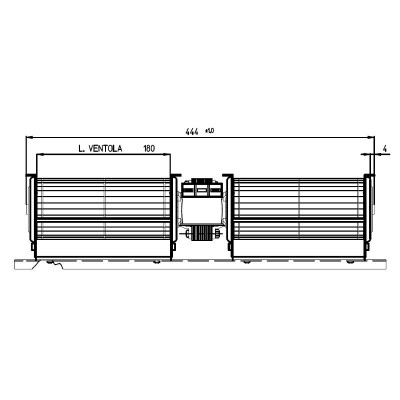 Dubbele tegenstroomventilator Fergas voor pelletkachels Cadel, Ravelli, Edilkamin, met Ø60 mm, debiet 168 m³/h, 360 mm - Productenvergelijking
